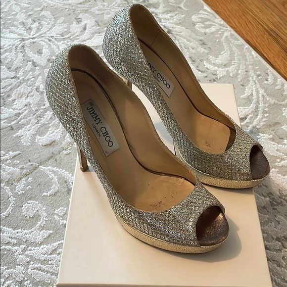 Jimmy Choo Peeptoe Pump - Picture 3 of 9